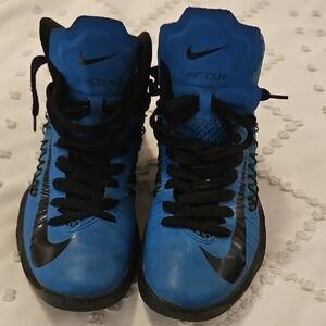 Nike Hyperdunk Blue and Black High-Tops